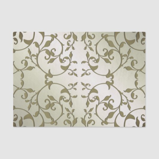 Olijfbladeren met schuifwiel tissuepapier (Voorkant)