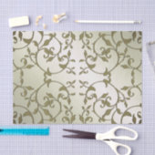 Olijfbladeren met schuifwiel tissuepapier (Craft)