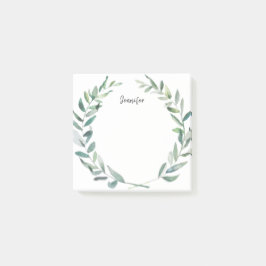 olijfbladeren van de waterverf van de botanische s post-it® notes