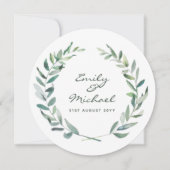 Olijfbladstickers op maat kaart (Voorkant)