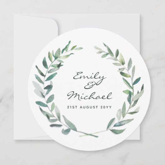 Olijfbladstickers op maat kaart (Voorkant)