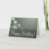 Olijfbloem "Verjaardag Kaart" Kaart (Voorkant)