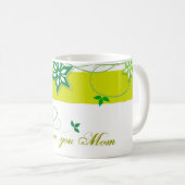 Olijfbloemen, ik hou van je mama koffiemok (Voorkant rechts)