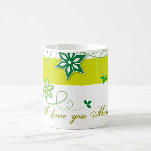 Olijfbloemen, ik hou van je mama koffiemok (Center)