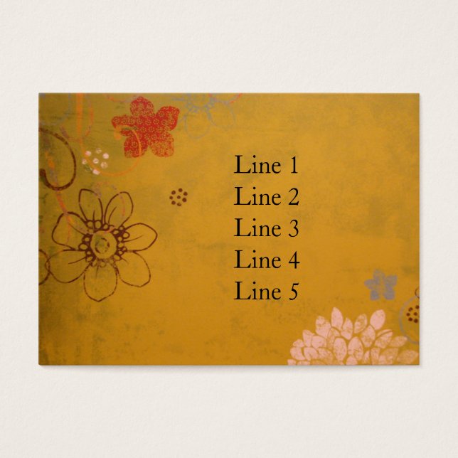 Olijfbloemen Visitekaartjes (Voorkant)