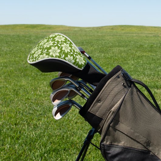 Olijfbloesem herhaling golfheadcover (Insitu)