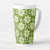 Olijfbloesem herhaling latte mok (Rechterhoek)