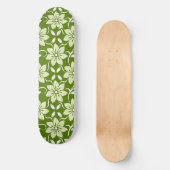 Olijfbloesem herhaling persoonlijk skateboard (Voorkant)