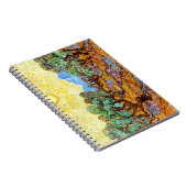 Olijfbomen (1889), landschapskunst Van Gogh spiraa Notitieboek (Rechterzijde)