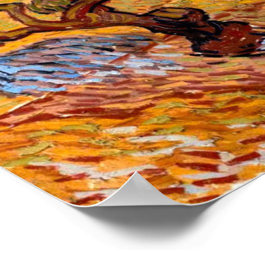 Olijfbomen (1889) Vincent Van Gogh Landscape Art Poster (Hoek)