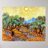 Olijfbomen (1889) Vincent Van Gogh Landscape Art Poster (Voorkant)
