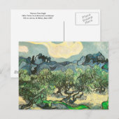 Olijfbomen, berglandschap van Gogh Fine Art Briefkaart (Voorkant / Achterkant)