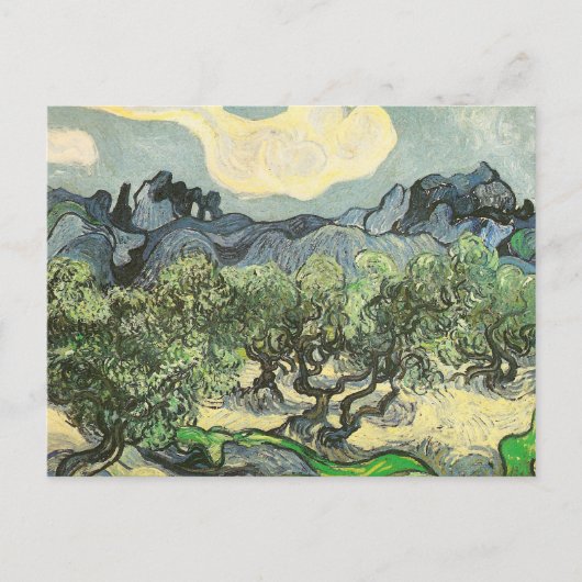 Olijfbomen, berglandschap van Gogh Fine Art Briefkaart (Voorkant)