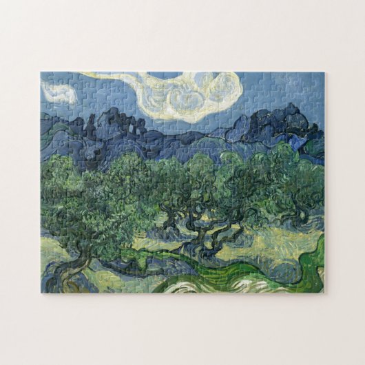 Olijfbomen door schilderkunst van Van Gogh Legpuzzel (Horizontaal)