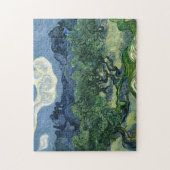 Olijfbomen door schilderkunst van Van Gogh Legpuzzel (Verticaal)