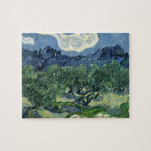 Olijfbomen door schilderkunst van Van Gogh Legpuzzel (Horizontaal)