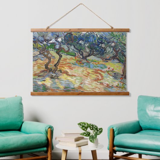 Olijfbomen door Vincent Van Gogh Hangend Wandkleed (Woonkamer)