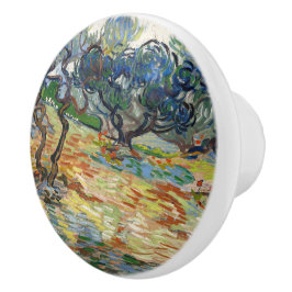 Olijfbomen door Vincent Van Gogh Keramische Knop