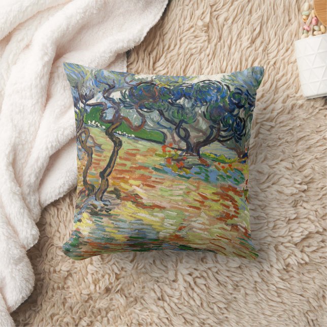 Olijfbomen door Vincent Van Gogh Kussen (Deken)