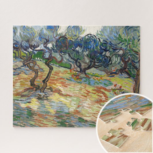 Olijfbomen door Vincent Van Gogh Legpuzzel
