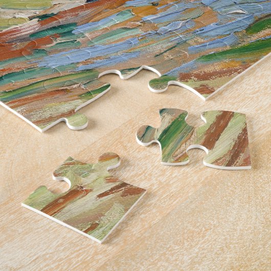 Olijfbomen door Vincent Van Gogh Legpuzzel (Zijkant)