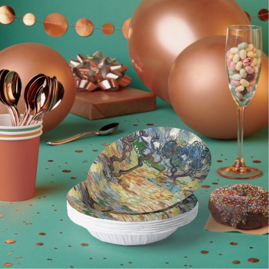 Olijfbomen door Vincent Van Gogh Papieren Kommen (Multi)