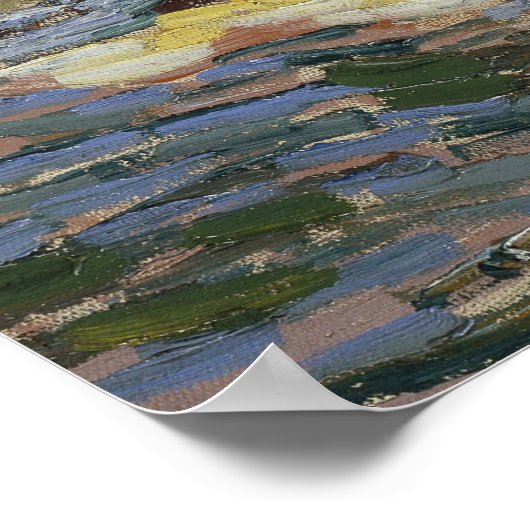 Olijfbomen door Vincent Van Gogh Poster (Hoek)