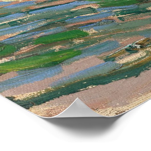 Olijfbomen door Vincent Van Gogh Poster (Hoek)