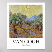 Olijfbomen door Vincent van Gogh Poster (Voorkant)