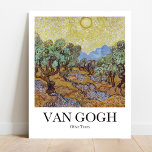Olijfbomen door Vincent van Gogh Poster<br><div class="desc">Vincent van Gogh's Olive Trees (1889) beroemde landschapsschilderingen</div>