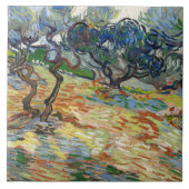 Olijfbomen door Vincent Van Gogh Tegeltje (Voorkant)