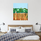 Olijfbomen en blauwe Australische skies Canvas Afdruk (Insitu (Slaapkamer))