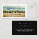 Olijfbomen, fotograaf, fotografie visitekaartje (Voorkant / Achterkant)