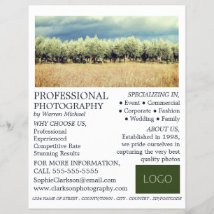 Olijfbomen, fotografie, fotografe hire flyer
