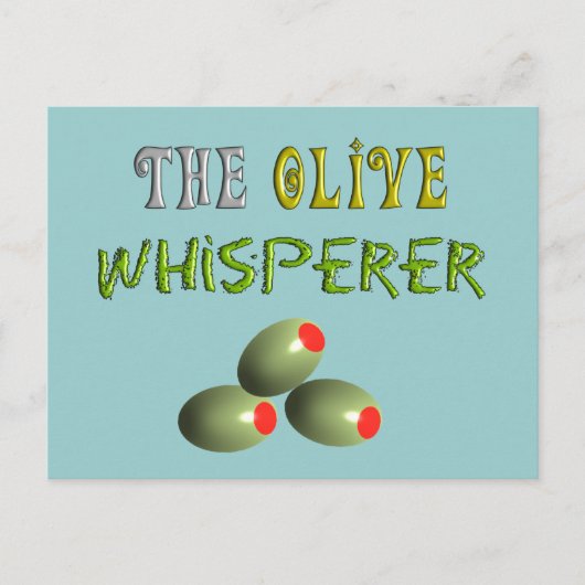 Olijfbomen Gifts "The Olive Whisperer" Briefkaart (Voorkant)
