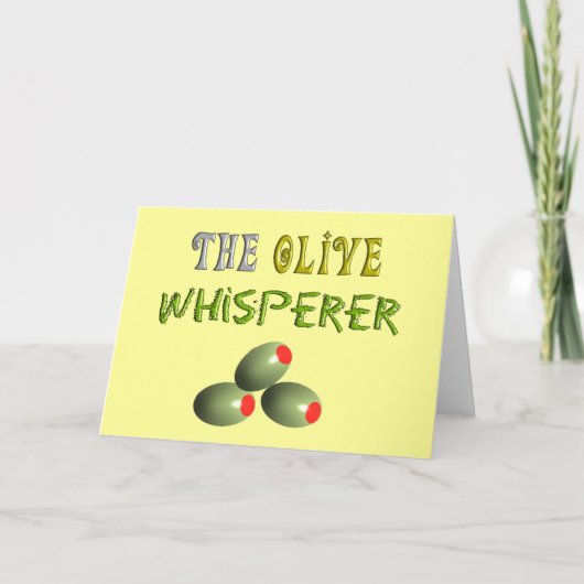 Olijfbomen Gifts "The Olive Whisperer" Kaart (Voorkant)
