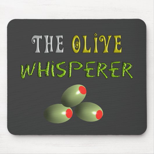 Olijfbomen Gifts "The Olive Whisperer" Muismat (Voorkant)