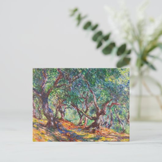 Olijfbomen in Bordighera, 1884 Claude Monet Briefkaart (Staand voorkant)