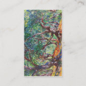 Olijfbomen in Bordighera, 1884 Claude Monet Visitekaartje (Achterkant)