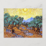 Olijfbomen in de Sun Van Gogh Briefkaart<br><div class="desc">Verbluffend schilderij van Vincent Van Gogh van olijfbomen in de zon.</div>