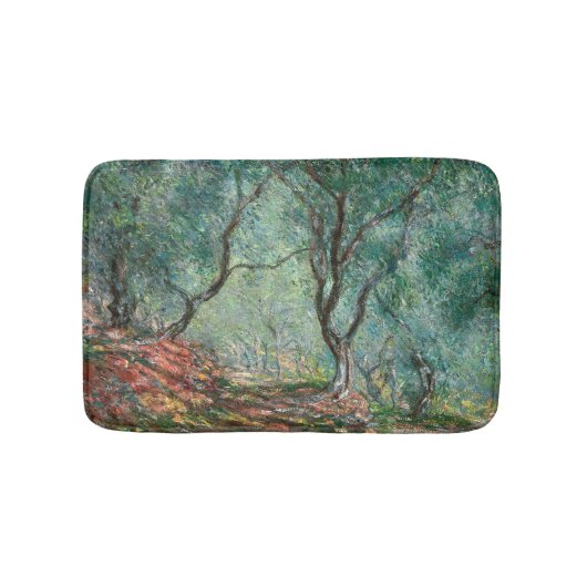 Olijfbomen in de tuinen Moreno (door Monet) Badmat (Voorkant)