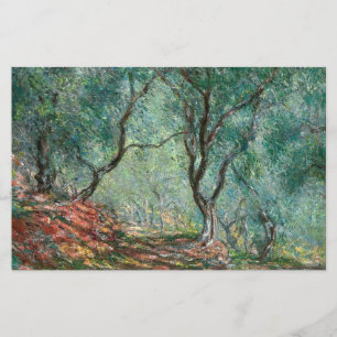 Olijfbomen in de tuinen Moreno (door Monet) Briefpapier