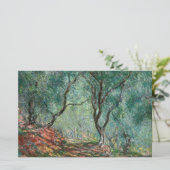 Olijfbomen in de tuinen Moreno (door Monet) Briefpapier (Staand voorkant)