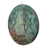 Olijfbomen in de tuinen Moreno (door Monet) Dartbord (Voorkant Rechts)