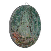 Olijfbomen in de tuinen Moreno (door Monet) Dartbord (Voorkant Links)