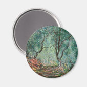 Olijfbomen in de tuinen Moreno (door Monet) Magneet (Voorkant / Achterkant)
