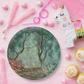 Olijfbomen in de tuinen Moreno (door Monet) Papieren Bordje (Feest)