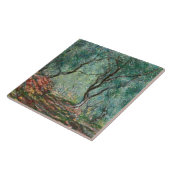 Olijfbomen in de tuinen Moreno (door Monet) Tegeltje (Zijkant)