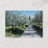 OLIJFBOMEN IN DE ZIN VAN RIMAGGIO / Toscane Visitekaartje (Achterkant)