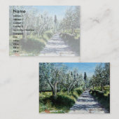 OLIJFBOMEN IN DE ZIN VAN RIMAGGIO / Toscane Visitekaartje (Voorkant / Achterkant)